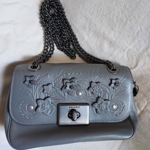 COACH - Floral Tooling Crossbody